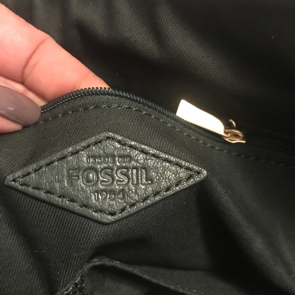 Evergreen Fossil Tote and wallet. Great condition.